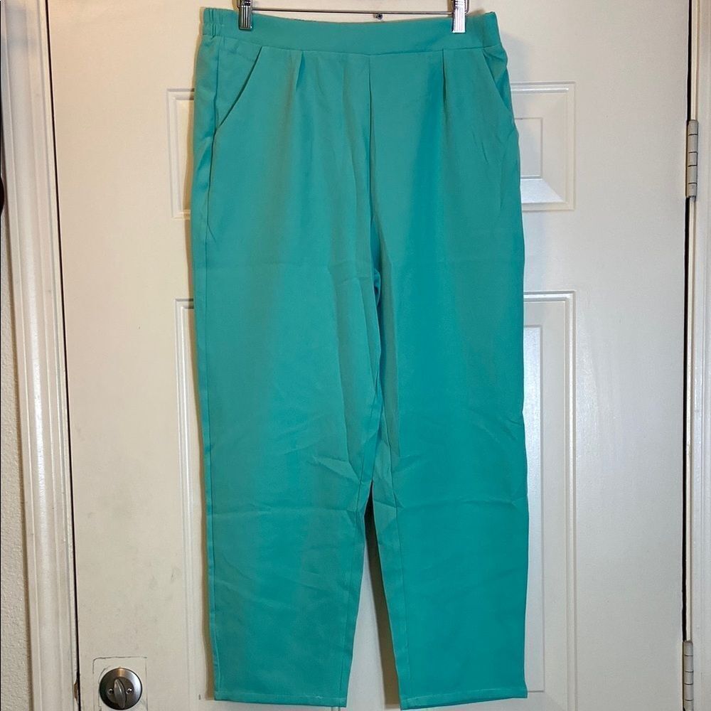 10/$50 Women’s Teal High-Waisted Pants Size XL